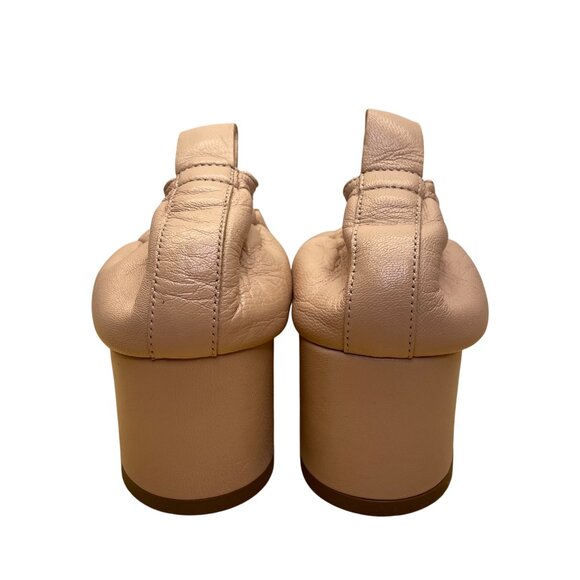 Everlane Women’s Pink Leather Square-Toe Block Heel Pumps Size 8.5 - Picture 7 of 8